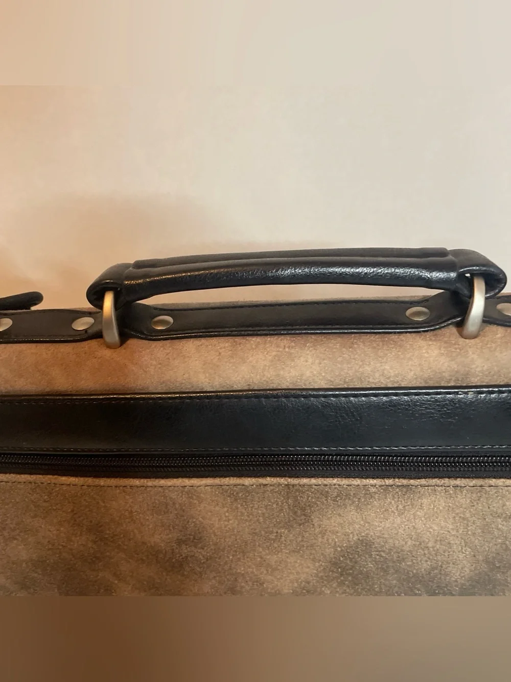 Vintage Stetson Leather Briefcase Messenger Man Bag 15x12 In. Distressed Rugged